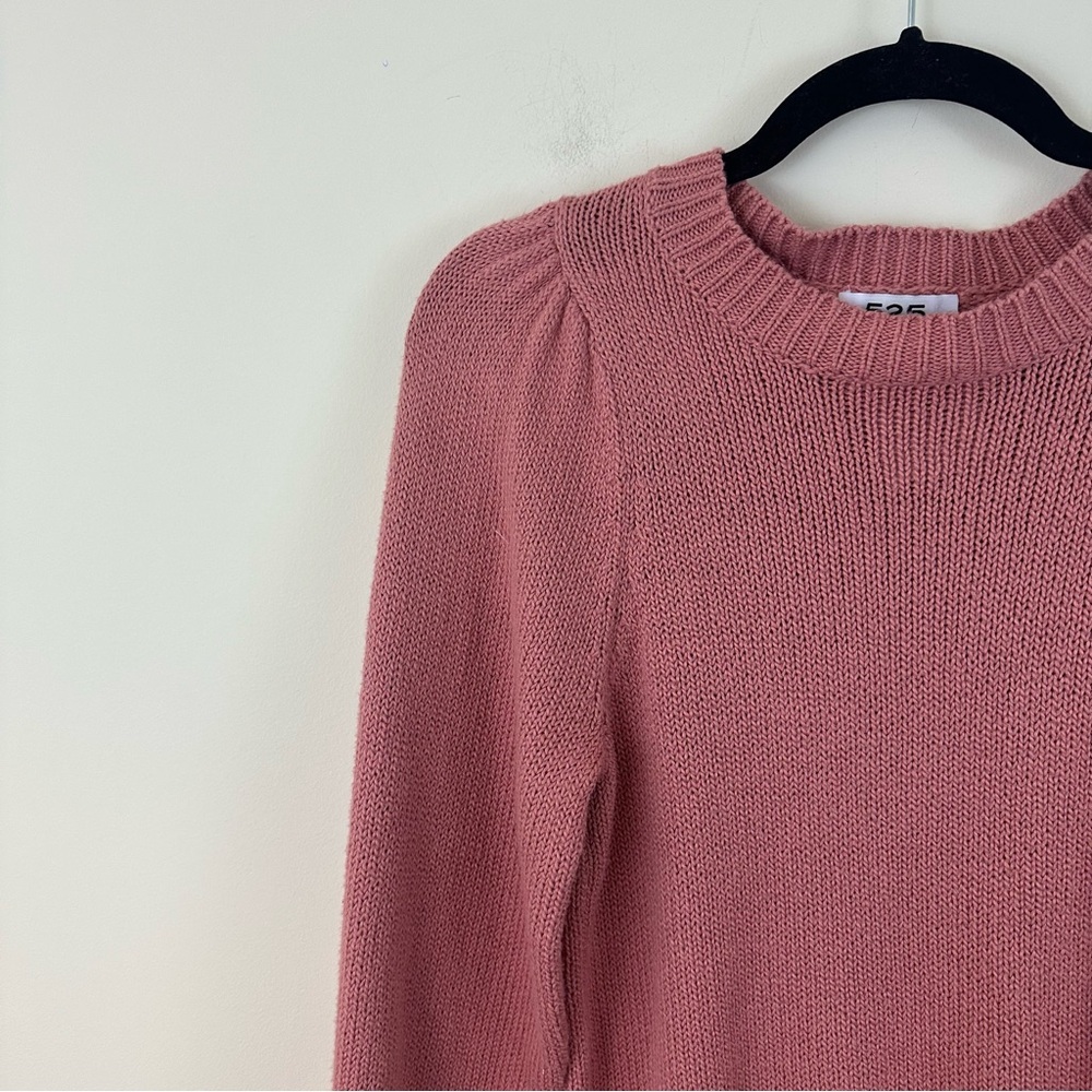 525 America Evereve Dusty Rose Finley Puff Pullover Sweater Size XS NWT - Picture 2 of 7